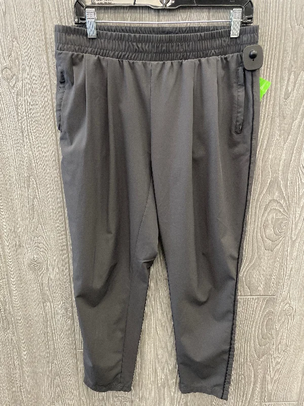 Luxury silk pants for glamorous evening wear -Athletic Pants By Fabletics In Grey, Size: M