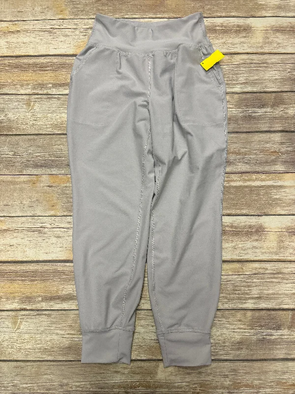 Classic straight-leg pants for versatile daily wear -Athletic Pants By Old Navy In Grey, Size: M