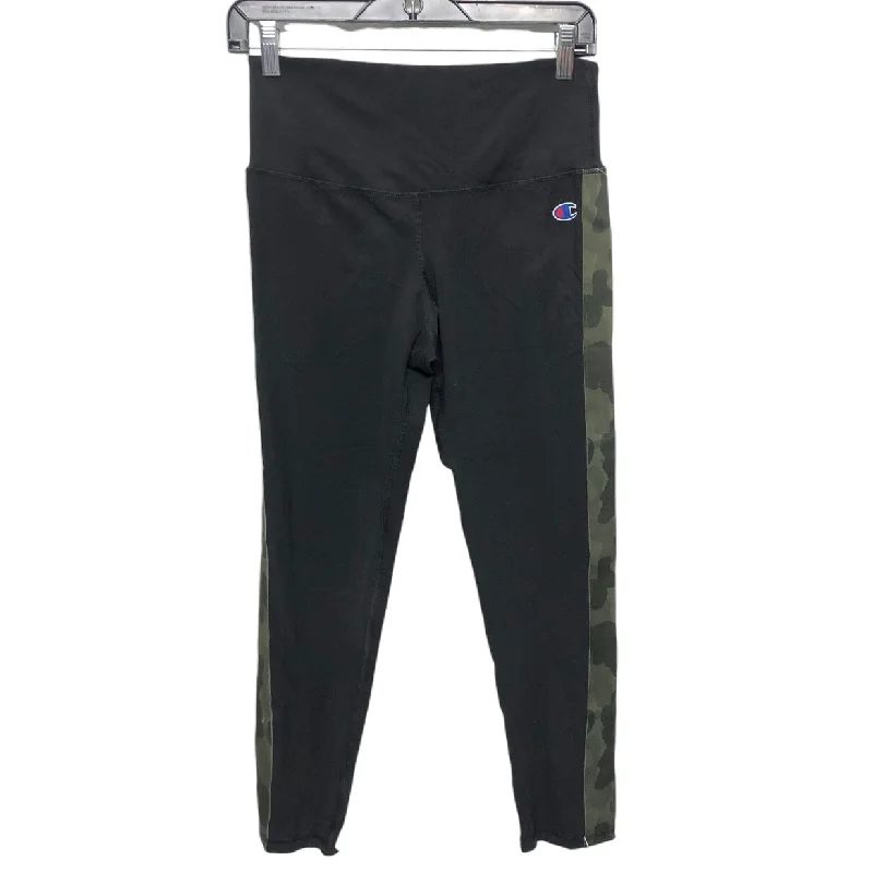 High-performance workout pants for marathon training days -Athletic Pants By Champion In Black & Green, Size: M