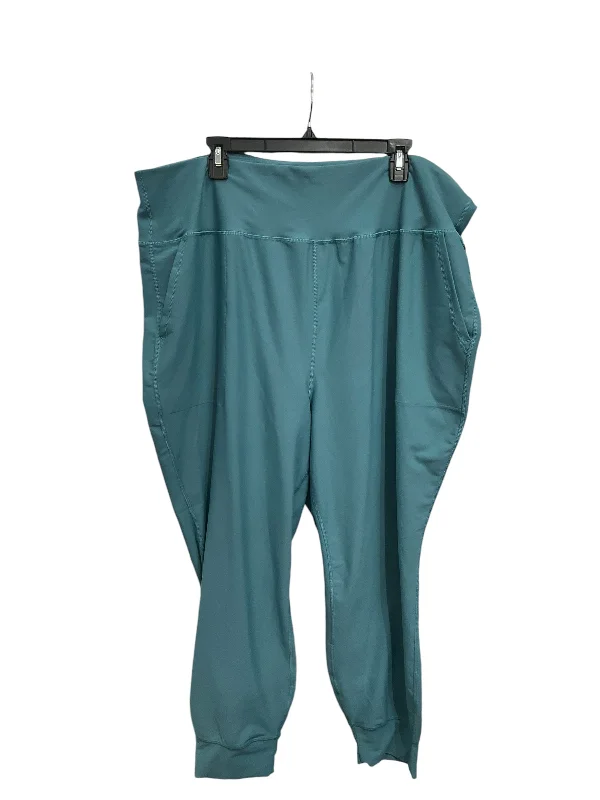 Tailored ankle pants for chic office outfits -Athletic Pants By Old Navy In Teal, Size: 3x