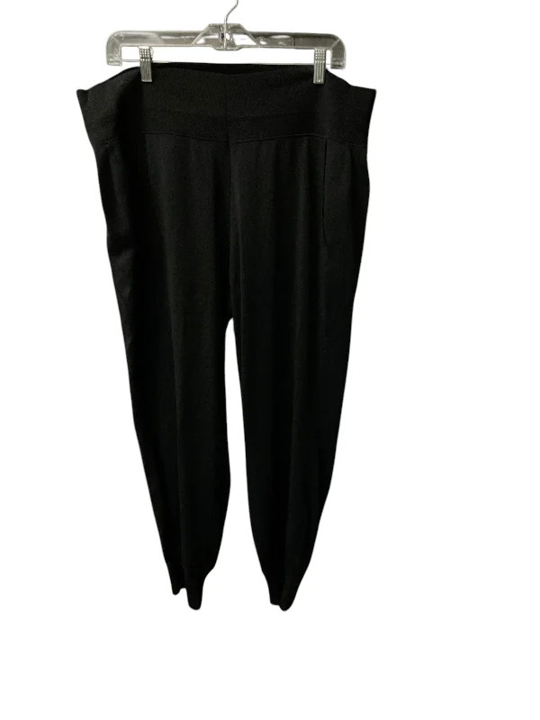 Luxury silk pants for glamorous evening wear -Athletic Pants By Athleta In Black, Size: 2x