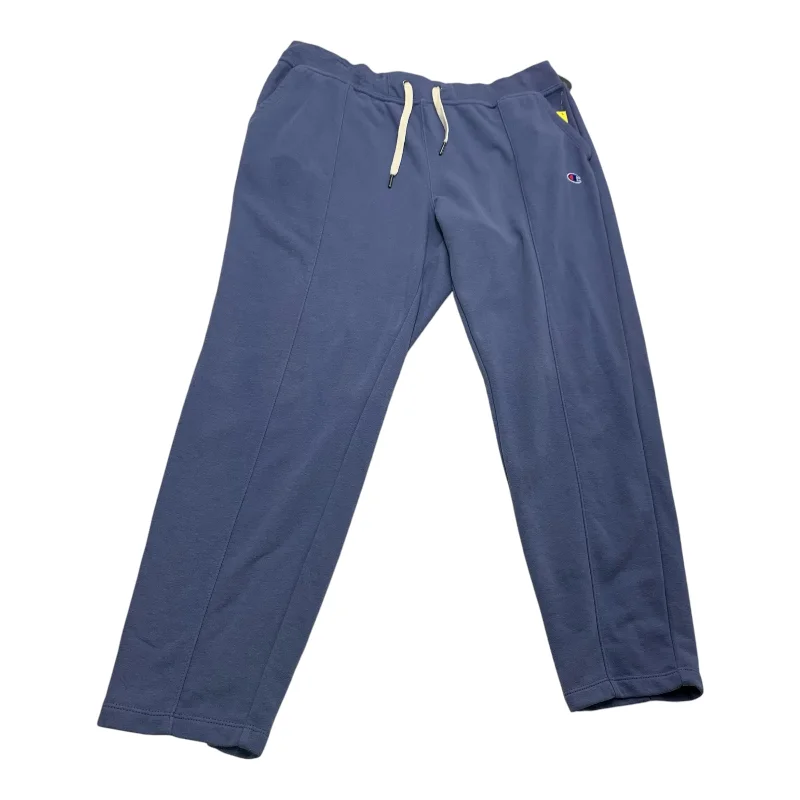 Lightweight cargo pants for summer camping trips -Athletic Pants By Champion In Blue, Size: L