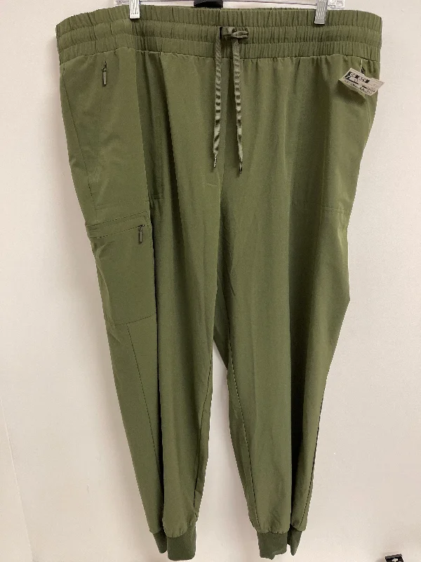 Rugged outdoor pants for mountain climbing strength -Athletic Pants By Chicos In Green, Size: 20