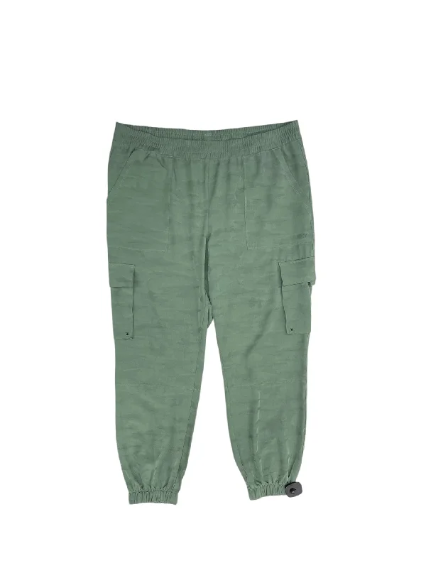 Casual drawstring pants for effortless home relaxation -Athletic Pants By Dkny In Green, Size: L