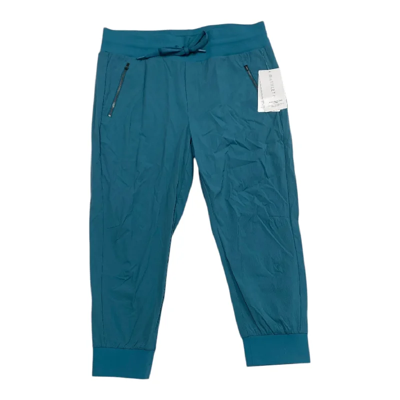 Soft velvet pants for cozy holiday outfits -Athletic Pants By Athleta In Teal, Size: 14