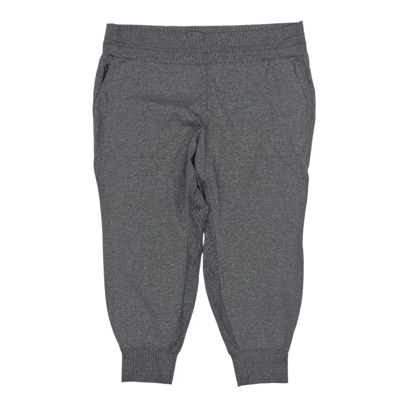 Flowy culottes pants for breezy summer style -Athletic Pants By Athleta In Grey, Size:3X