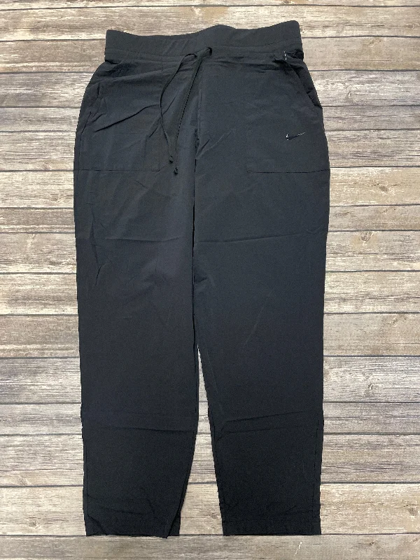 Flowy linen pants for relaxed tropical vacations -Athletic Pants By Nike In Black, Size: L