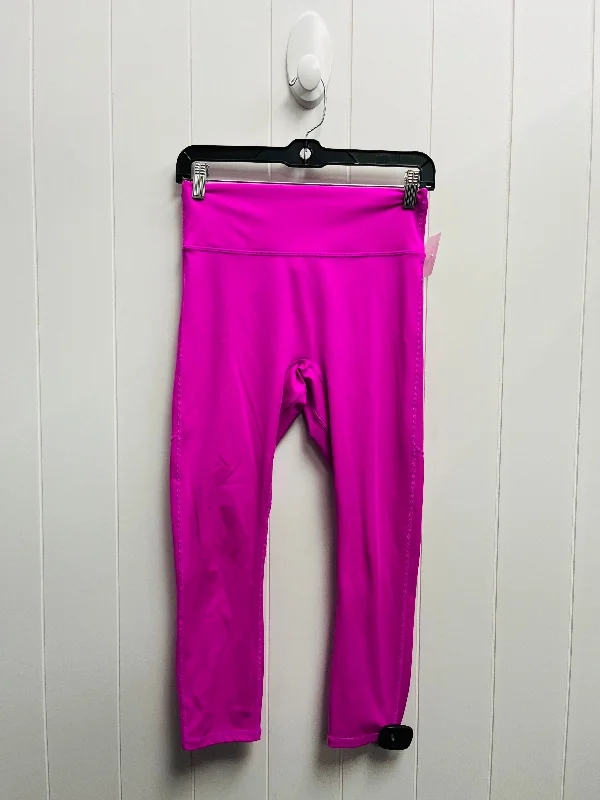 Heavy-duty work pants with tool pocket storage -Athletic Pants By Fabletics In Pink, Size: M