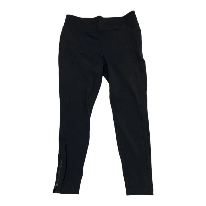 Designer leather pants for high-fashion nightwear -Athletic Pants By Athleta In Black, Size: L