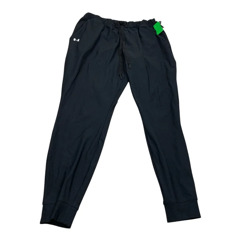 Stylish flare pants for retro party looks -Athletic Pants By Under Armour In Black, Size: M