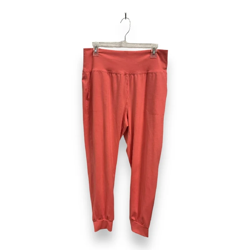 Adjustable waist pants for custom fit ease -Athletic Pants By Beyond Yoga In Coral, Size: Xl