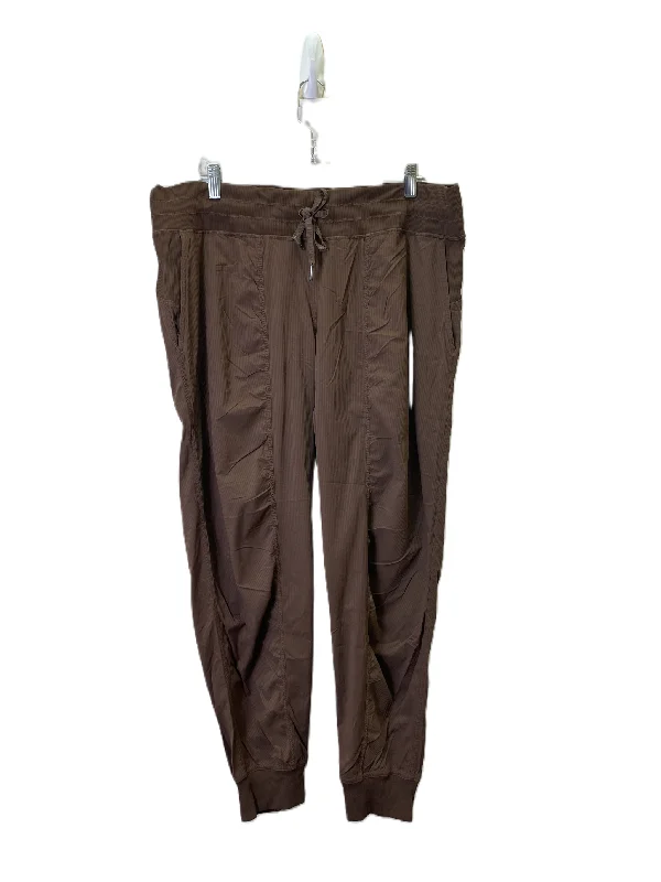 Designer jogger pants for upscale street style -Athletic Pants By Lululemon In Brown, Size: L