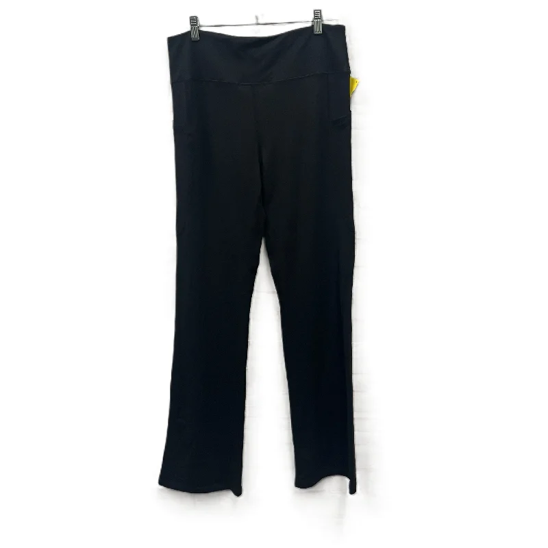 Casual khaki pants for weekend errand runs -Athletic Pants In Black, Size: 2x