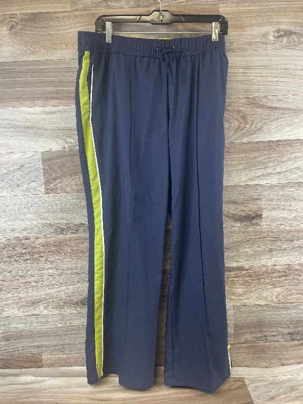 Stylish wide-leg pants for bold evening looks -Athletic Pants By Made For Life In Blue & Green, Size: Xl