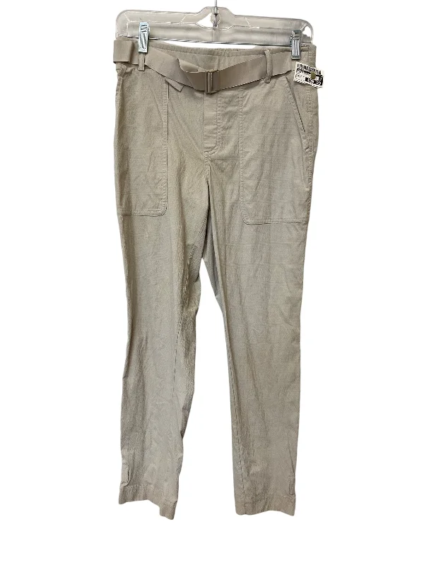 Flowy linen pants for relaxed tropical vacations -Athletic Pants By Athleta In Tan, Size: 4