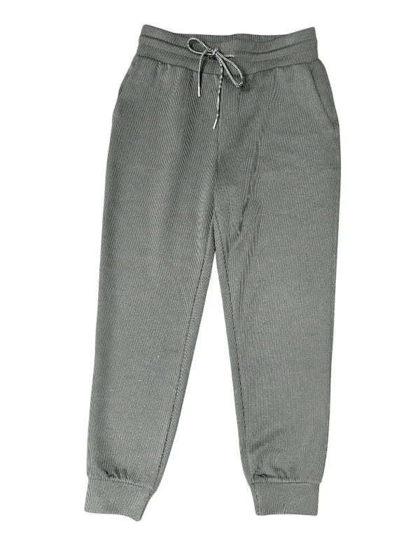 Cozy fleece pants for cold winter nights -Athletic Pants By Thread And Supply In Green, Size: S