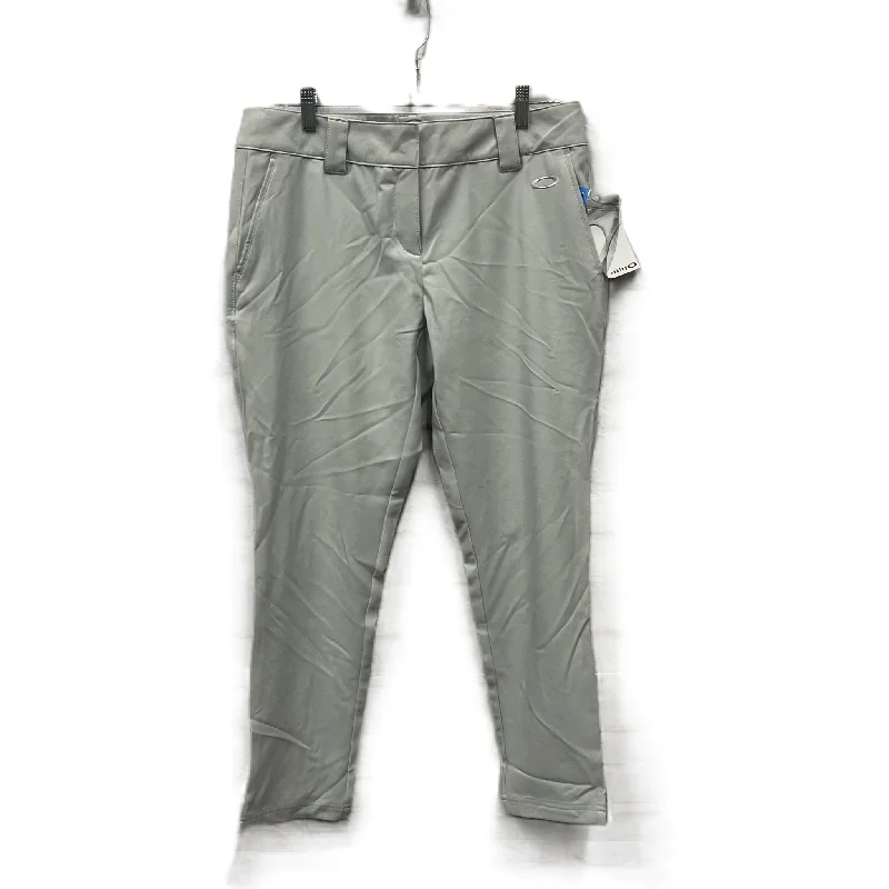 Multi-pocket pants for organized travel convenience -Athletic Pants By Oakley In Grey, Size: L