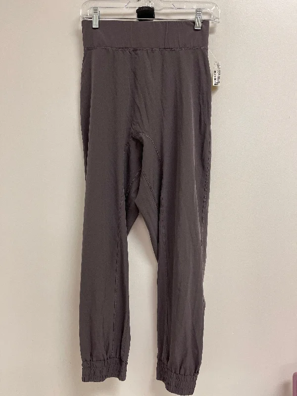 Elegant satin pants for formal dinner attire -Athletic Pants By Clothes Mentor In Purple, Size: Xs