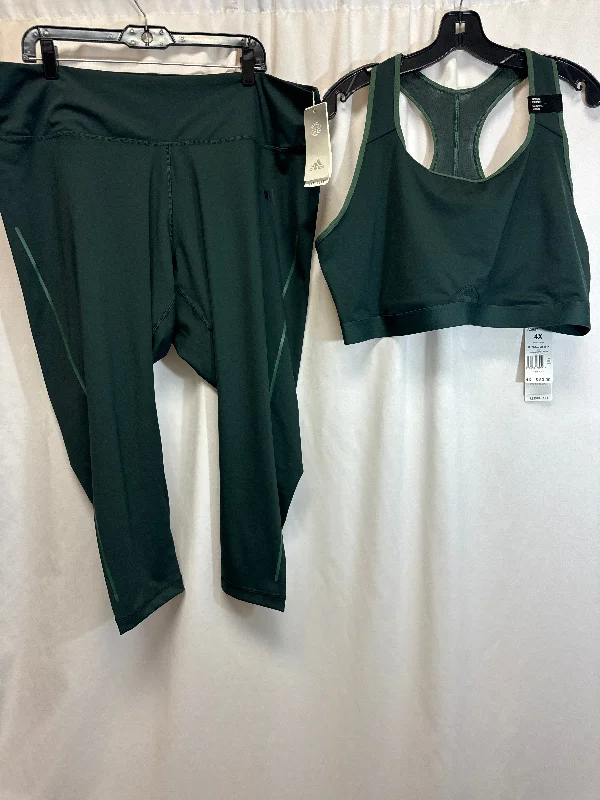 Tailored dress pants for professional office meetings -Athletic Pants 2pc By Adidas In Green, Size: 4x