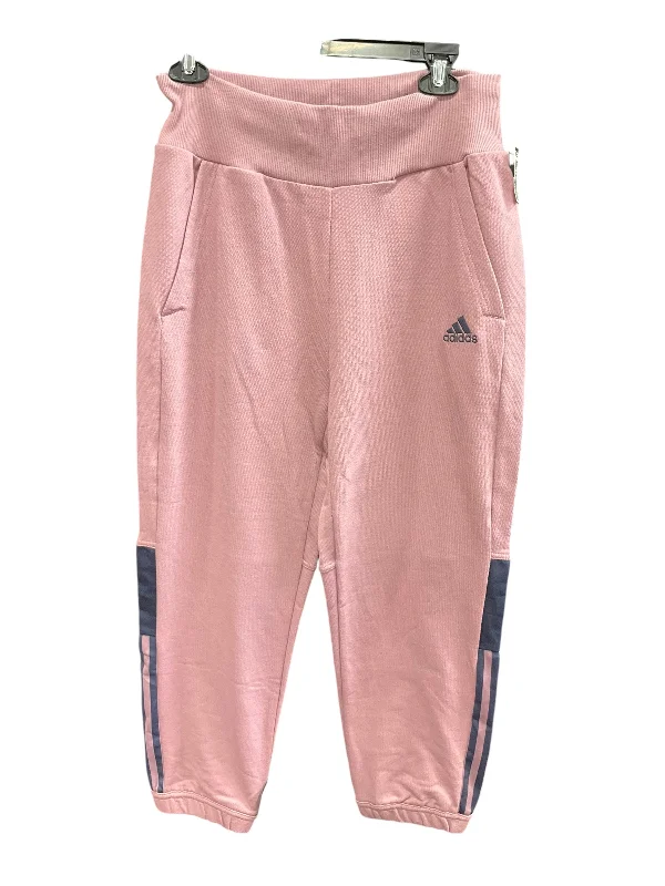 Lightweight travel pants for long flight comfort -Athletic Pants By Adidas In Mauve, Size: M