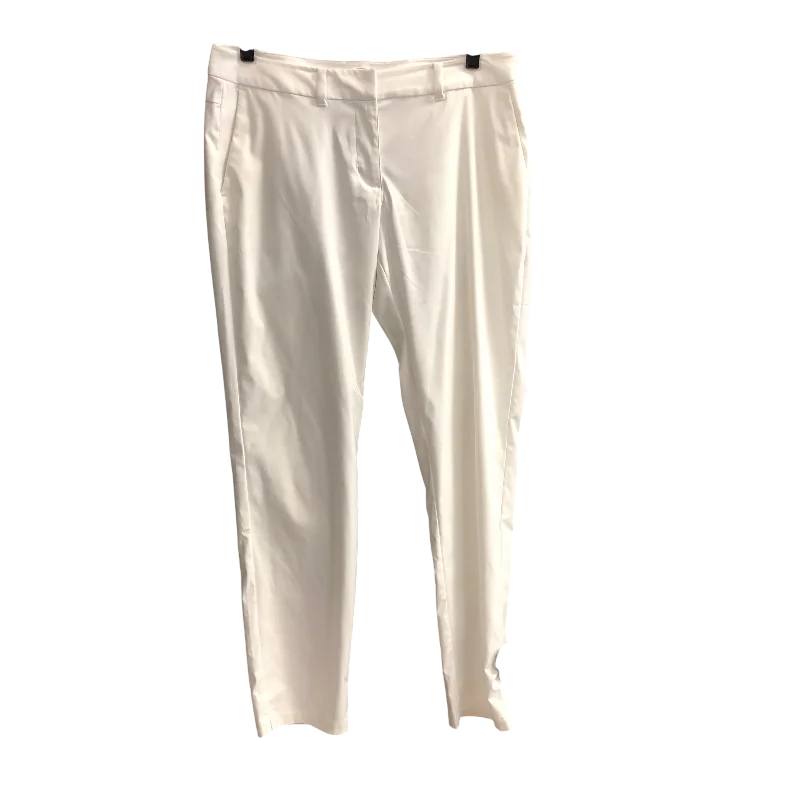 Tailored wool pants for sharp winter dressing -Athletic Pants By Nike In White, Size: 6