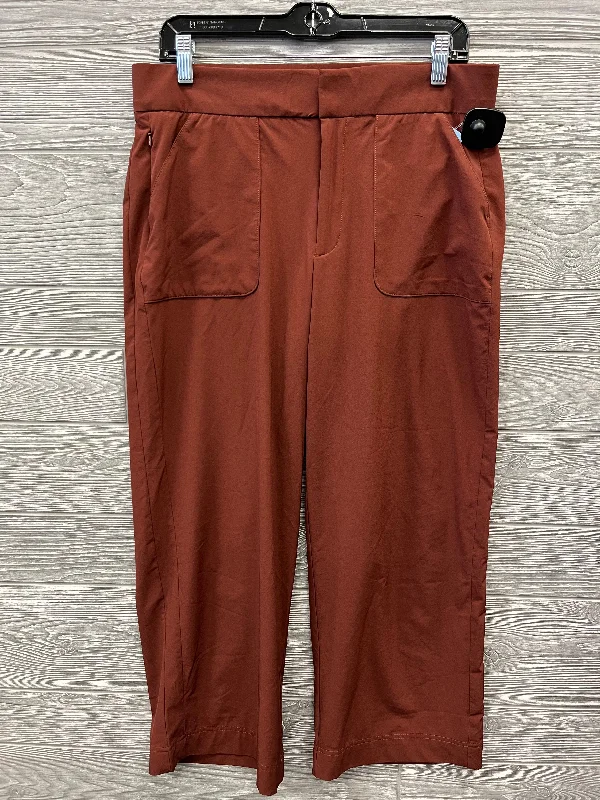 Warm flannel pants for chilly morning lounging -Athletic Pants By Eddie Bauer In Brown, Size: M