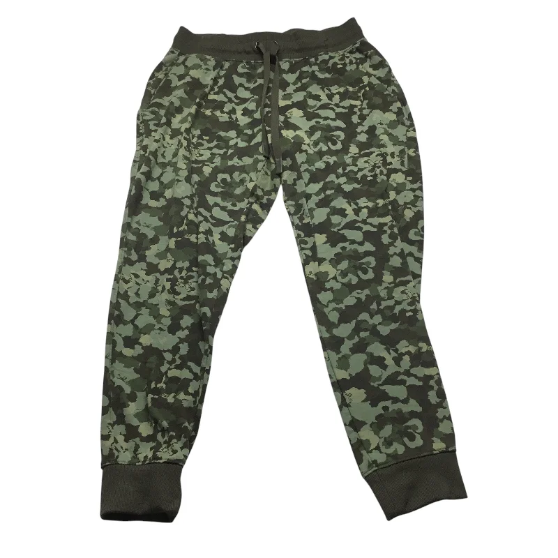 Designer skinny pants for luxury fashion flair -Athletic Pants By Athletic Works In Green, Size: M