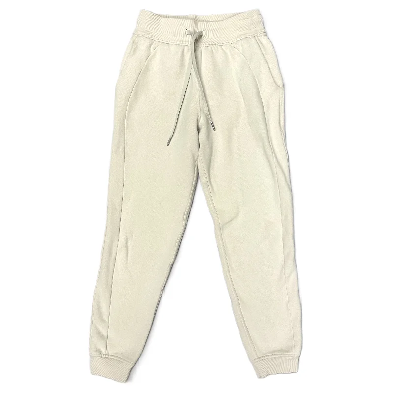 Classic wool pants for cold weather elegance -Athletic Pants By Lululemon In Cream, Size: Xs