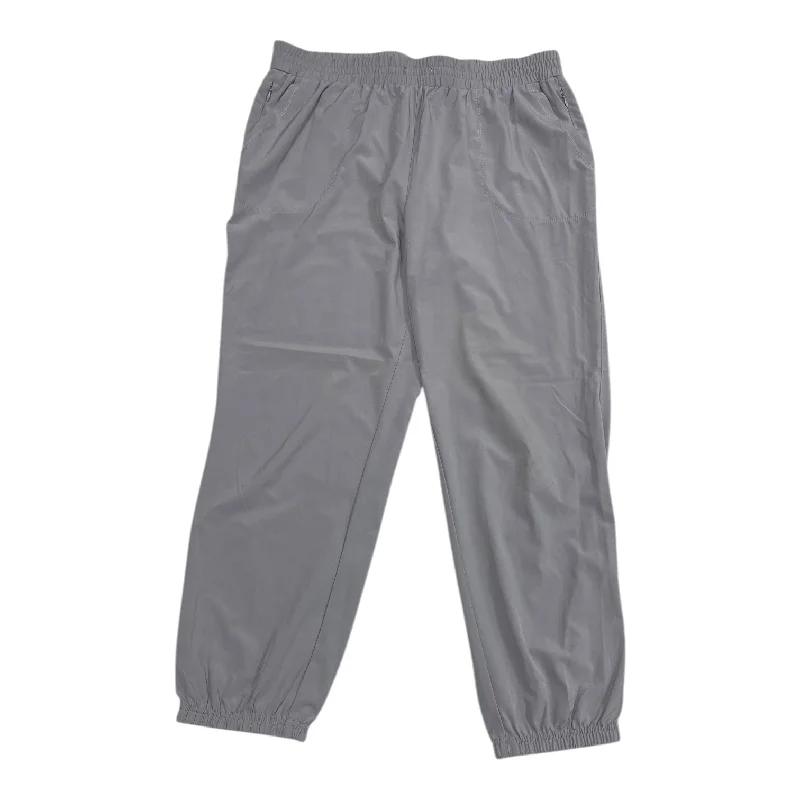 Athletic track pants for running training days -Athletic Pants By Zac And Rachel In Grey, Size: L