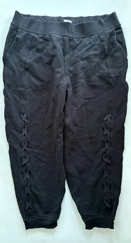 Retro bell-bottom pants for 70s-inspired fashion -Athletic Pants By Lululemon In Black, Size: 1x