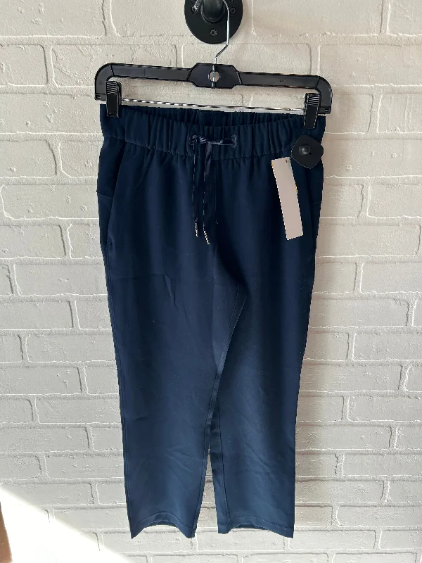 Breathable linen pants for hot summer days -Athletic Pants By Lululemon In Navy, Size: 2