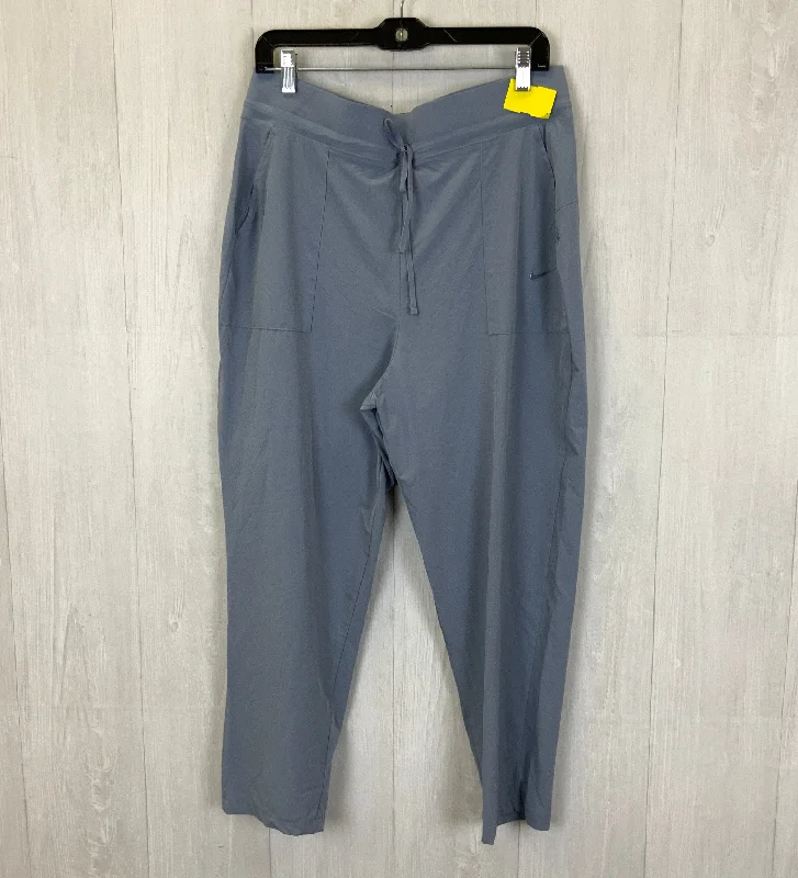 Stylish cropped pants for warm season trends -Athletic Pants By Nike Apparel In Blue, Size: Xl