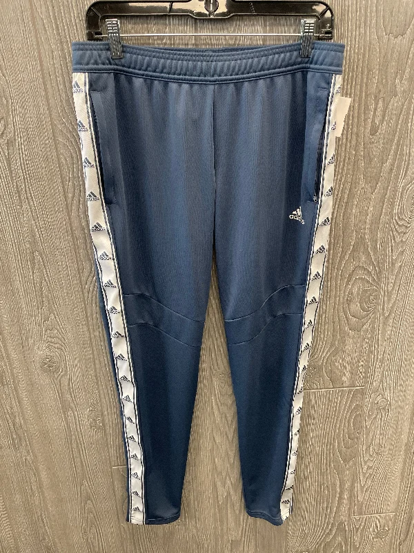 Tapered ankle pants for sleek modern silhouettes -Athletic Pants By Adidas In Blue, Size: M