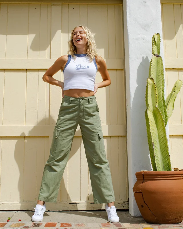 Casual khaki pants for weekend errand runs -Left Again Cargo Pants - Oil Green