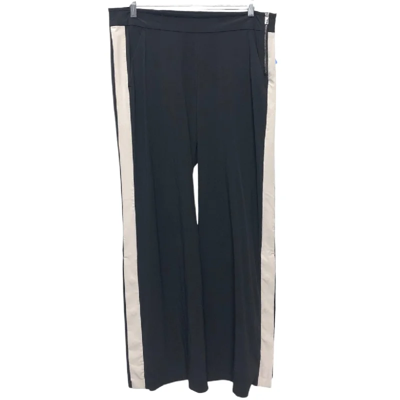 Lightweight culottes pants for summer fashion flair -Athletic Pants By Athleta In Black & Cream, Size: 10