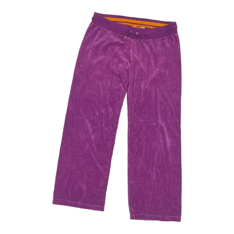 Soft stretch pants for all-day wear ease -Athletic Pants By Nike In Purple, Size:M