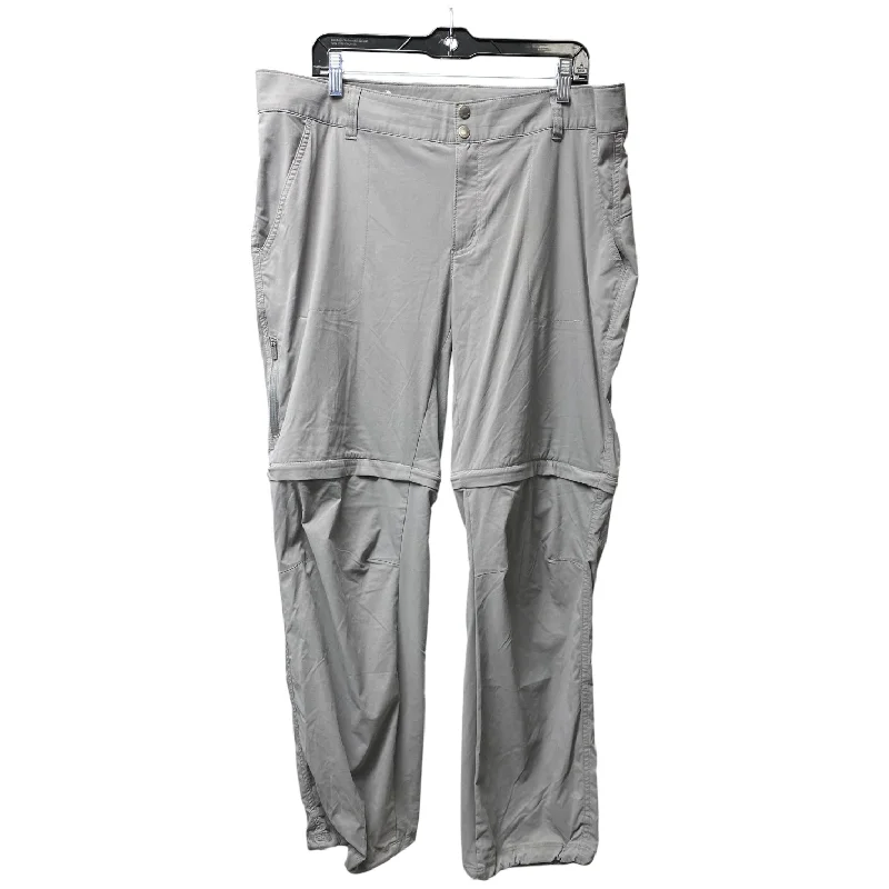 Weather-resistant pants for unpredictable climate needs -Athletic Pants By Columbia In Grey, Size: 18