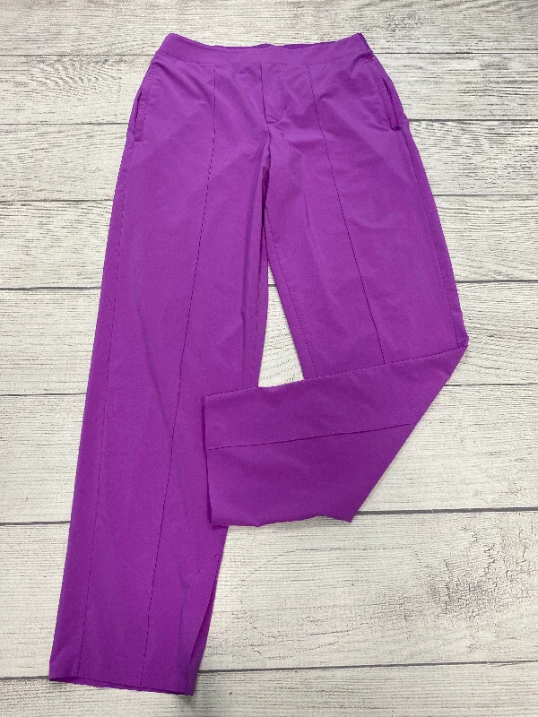 Classic straight-leg pants for versatile daily wear -Athletic Pants By Athleta In Purple, Size: 8