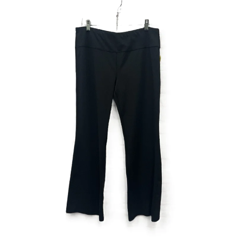 Stretch corduroy pants for cozy fall fashion -Athletic Pants By Black Promover In Black, Size: 3x