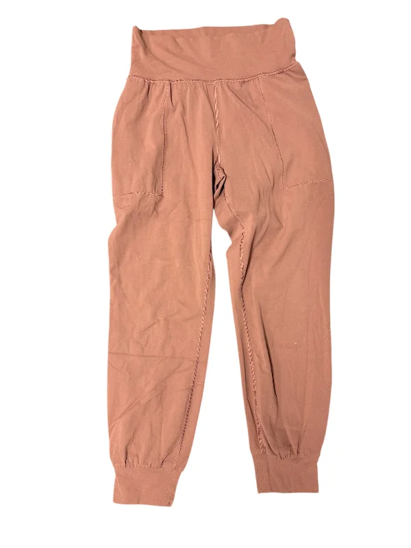 Designer jogger pants for upscale street style -Athletic Pants By Athleta In Peach, Size: S