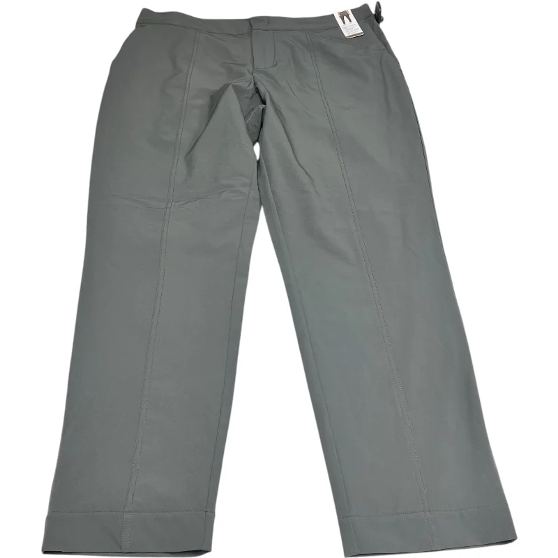 Lightweight linen pants for beach vacation style -Athletic Pants By Mondetta In Grey, Size: 10