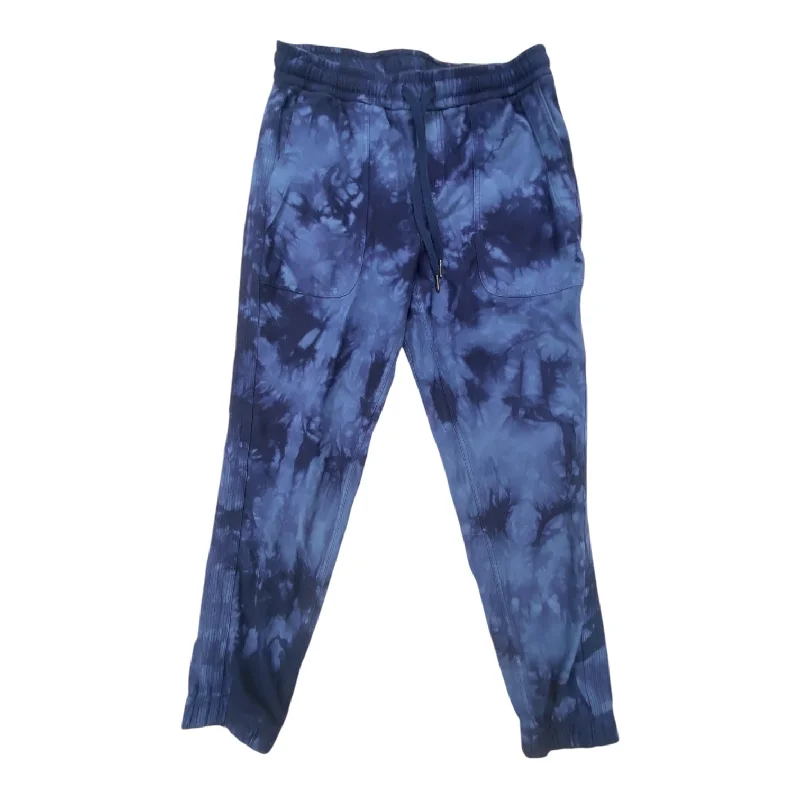 Lightweight travel pants with wrinkle-free fabric -Athletic Pants By Athleta In Tie Dye Print, Size: S