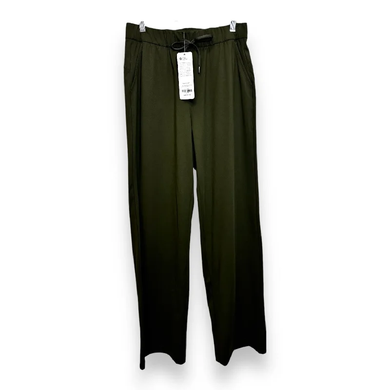 Formal suit pants for wedding guest elegance -Athletic Pants By Clothes Mentor In Green, Size: M