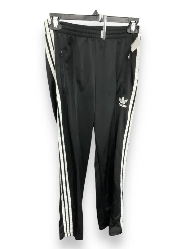 Stretch corduroy pants for cozy fall fashion -Athletic Pants By Adidas In Black & White, Size: Xs