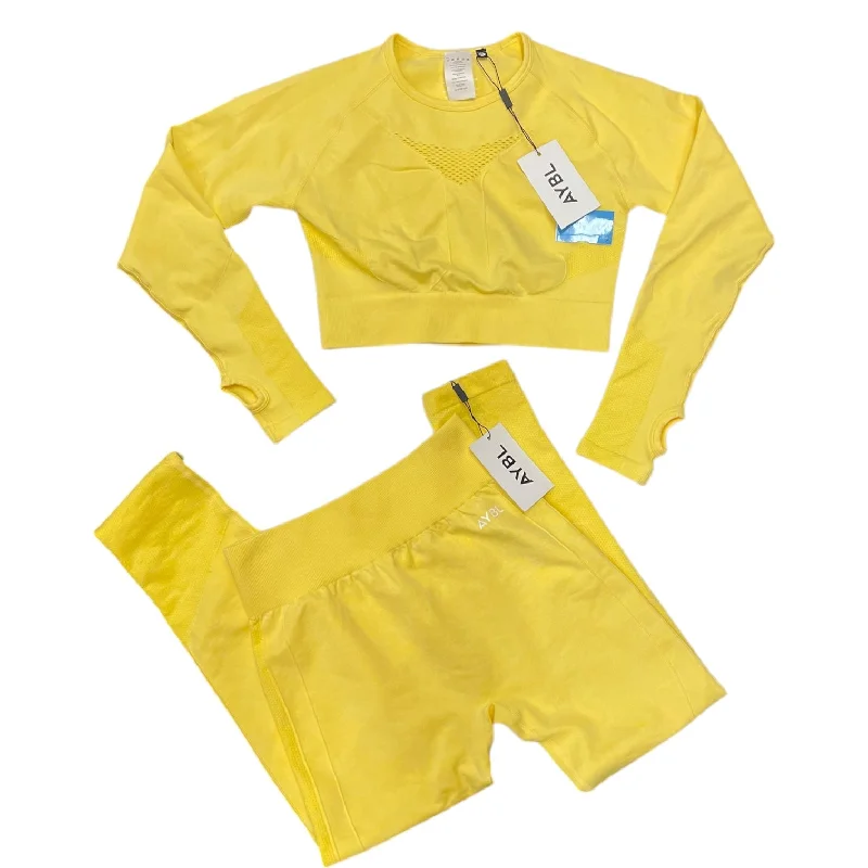 Weatherproof hiking pants for all-season trail use -Athletic Pants 2pc By Clothes Mentor In Yellow, Size: M