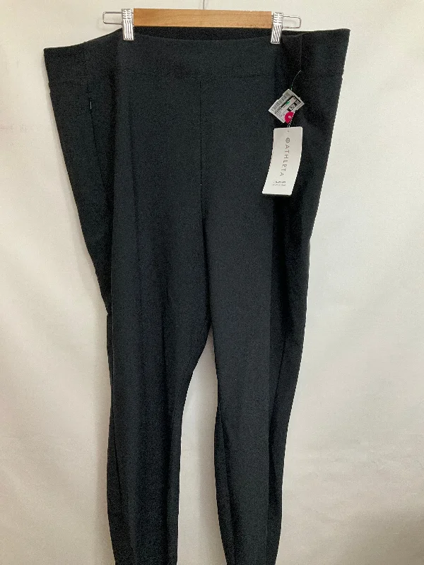 Stretch denim pants for curvy figure flattery -Athletic Pants By Athleta In Black, Size: 26