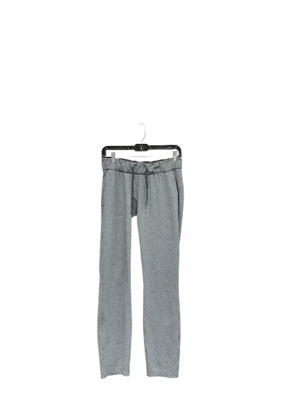 Lightweight travel pants for long flight comfort -Athletic Pants By Lululemon In Grey, Size: 6