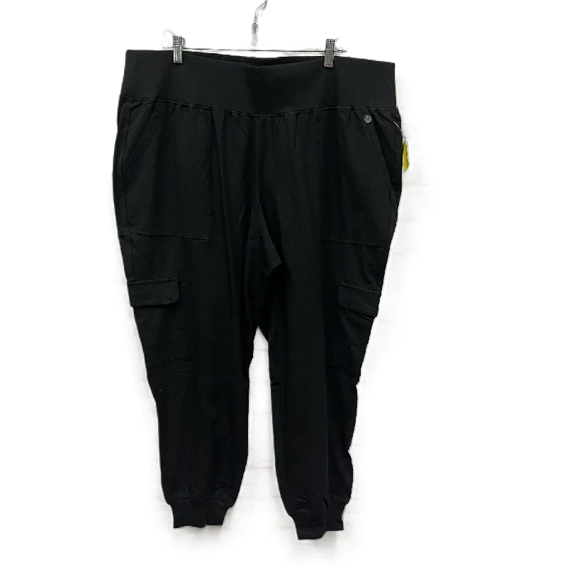 Tailored khaki pants for smart casual attire -Athletic Pants By Lane Bryant In Black, Size: 3x