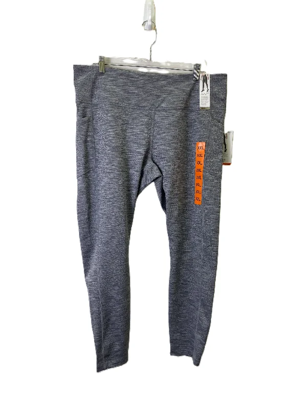 Stylish flare pants for retro party looks -Athletic Pants By Mondetta In Grey, Size: 1x