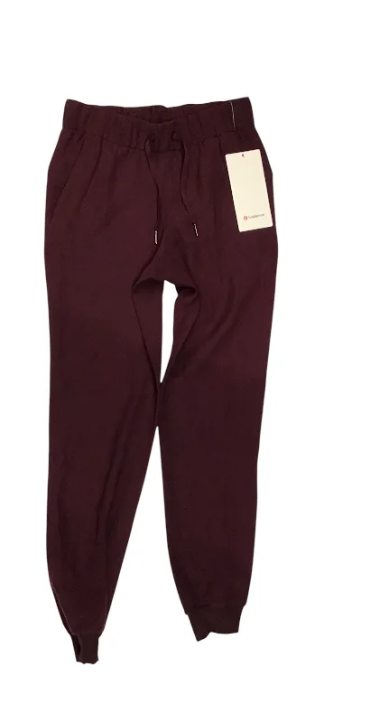 Tailored khaki pants for smart casual attire -Athletic Pants By Lululemon In Purple, Size: 2